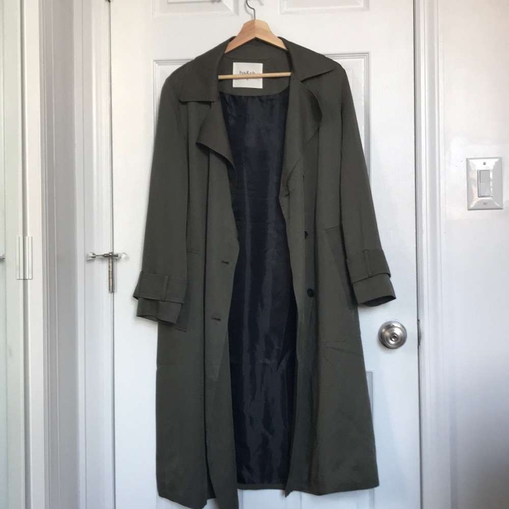 Double breasted trench coat